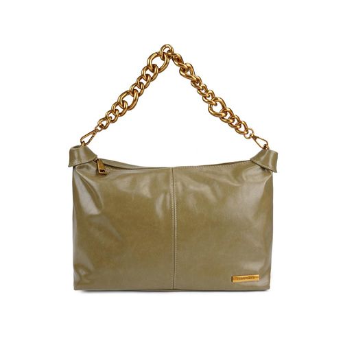 Bolsa de Ombro Verde Alça Corrente Grande