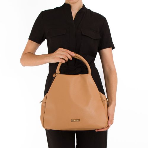 Bolsa Tiracolo Couro Caramelo
