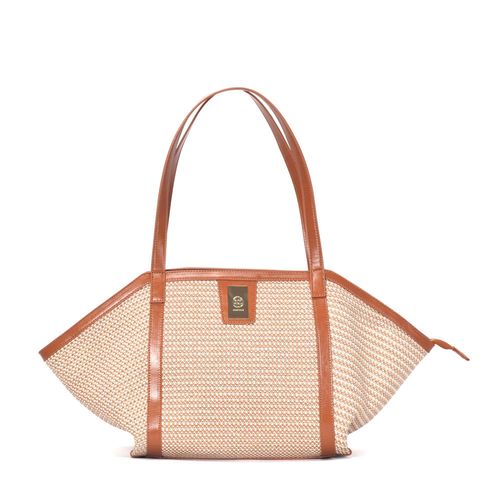 Bolsa Shopping Palha Caramelo