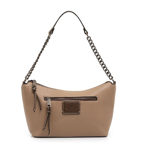 Bolsa de Ombro Bicolor Cinza