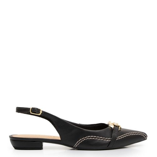 Sapatilha Preta Pesponto Bridão