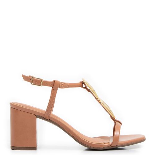 Sandália Caramelo Enfeites