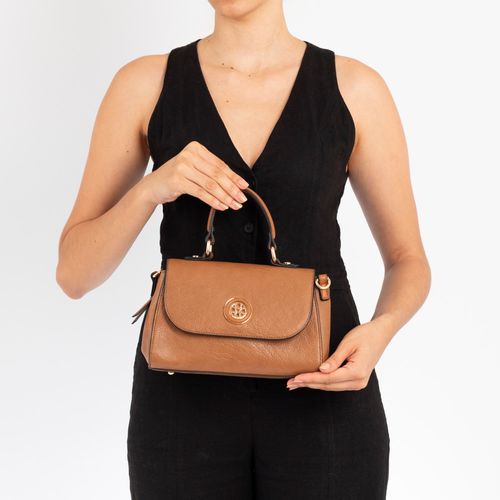 Bolsa Tiracolo Tampo Caramelo