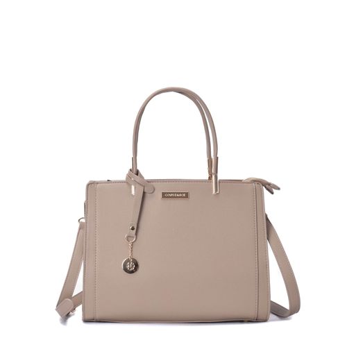 Bolsa Tote Cinza Estruturada Média