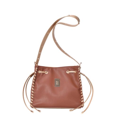 Bolsa Bucket Alça Enfeite Caramelo