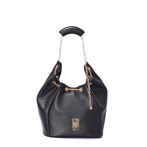 Bolsa Bucket Enfeite Alça Preta