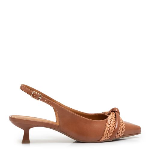 Scarpin Caramelo Tramado