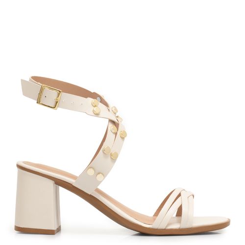 Sandália Off White Tachas