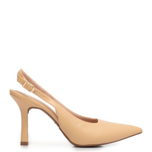 Scarpin Bege Slingback
