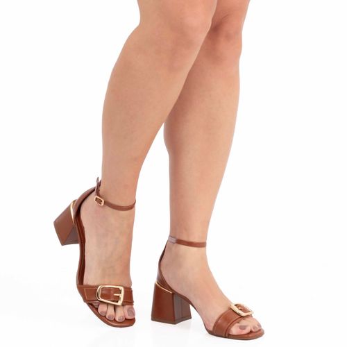 Sandália Fivela Caramelo