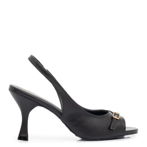 Sandália Peep Toe Preta