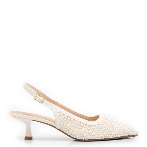 Scarpin Slingback Off WhiteTressê