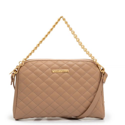 Bolsa Couro Matelassê Nude