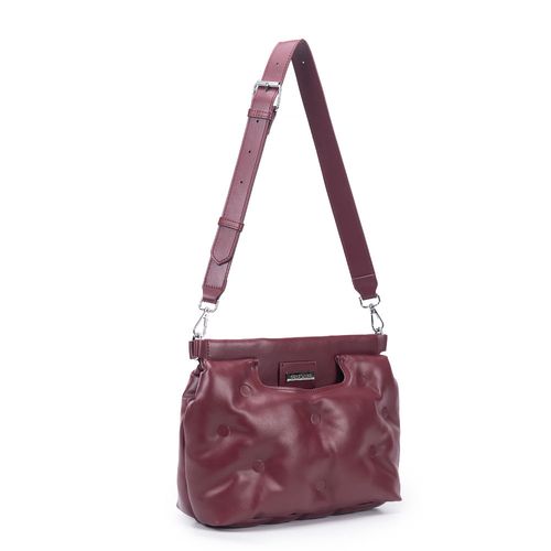 Bolsa Tiracolo Capitonê Vinho