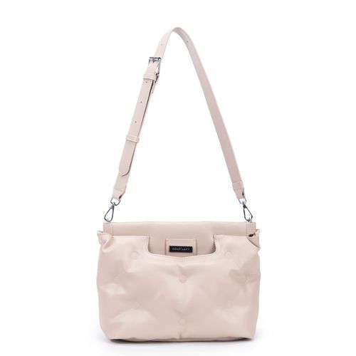 Bolsa Tiracolo Capitonê Off White