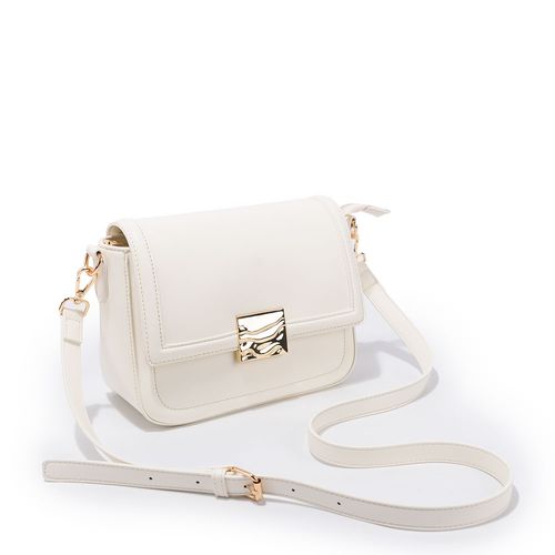 Bolsa Tiracolo Enfeite Off White