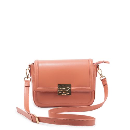 Bolsa Tiracolo Enfeite Rosa