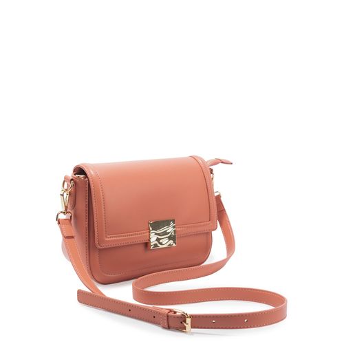 Bolsa Tiracolo Enfeite Rosa