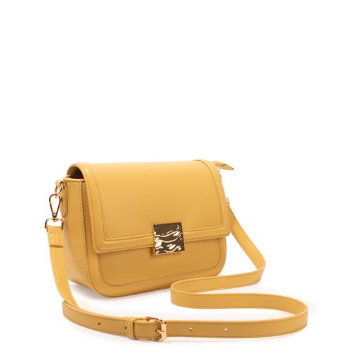 Bolsa Tiracolo Enfeite Amarelo