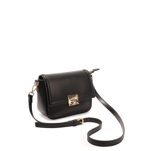 Bolsa Tiracolo Enfeite Preto