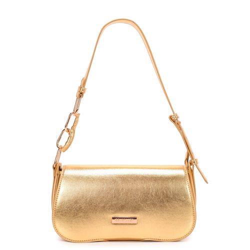 Bolsa Baguete Elos Encapados Dourado
