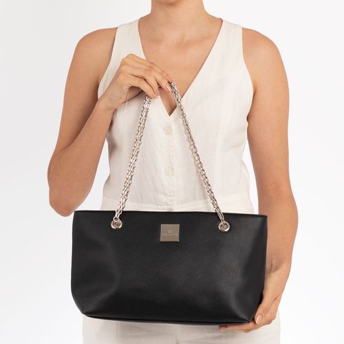 Bolsa Tote Corrente Preta