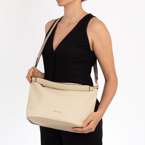 Bolsa Tiracolo Alça Vazada Off White