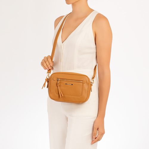 Bolsa Tiracolo Básica Caramelo
