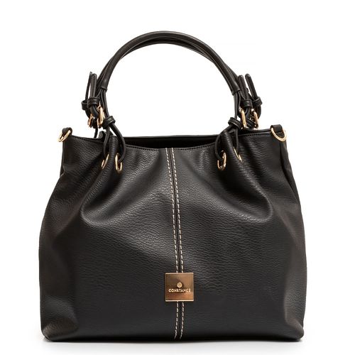 Bolsa Tote Pregas Preta