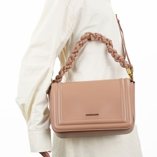 Bolsa Estruturada Alça Trança Nude