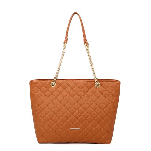 Bolsa Shopping Matelassê Caramelo