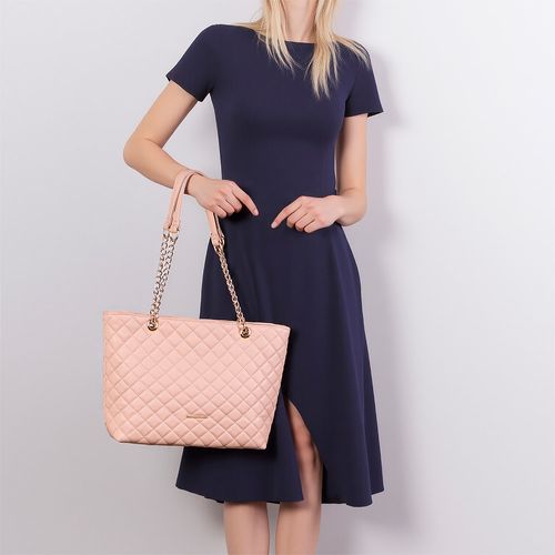 Bolsa Shopping Matelassê Nude