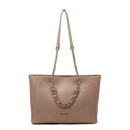 Bolsa Shopping Corrente Bege