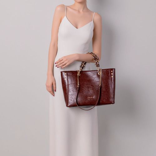 Bolsa Shopping Corrente Marrom