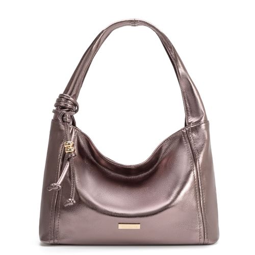 Bolsa Hobo Pingente Prata Velho