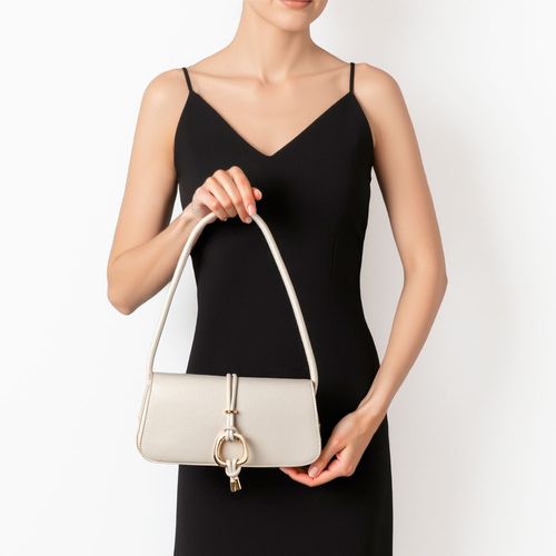 Bolsa Baguete Enfeite Off White