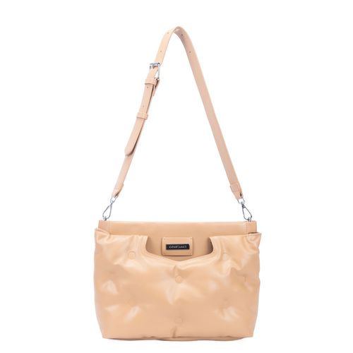 Bolsa Tiracolo Capitonê Bege