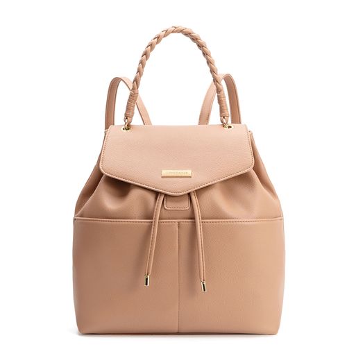 Mochila Alça trançada Nude