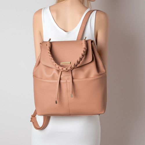 Mochila Alça trançada Nude