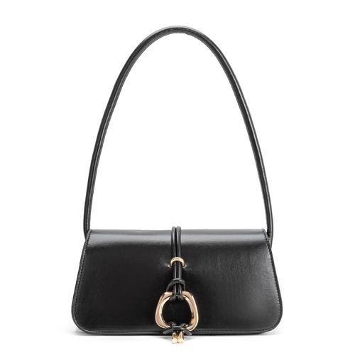 Bolsa Baguete Enfeite Preta
