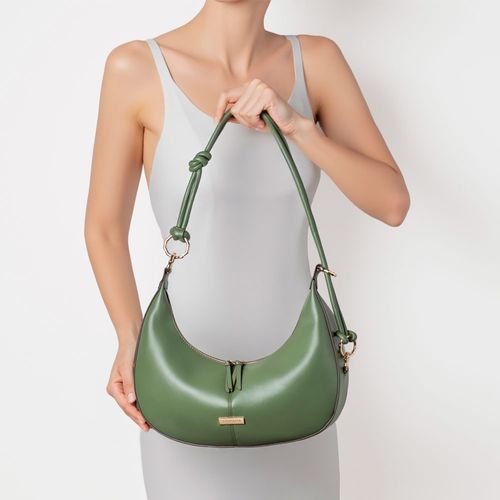 Bolsa Hobo Argolas Verde