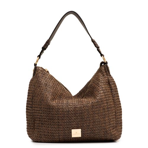 Bolsa Hobo Palha Café