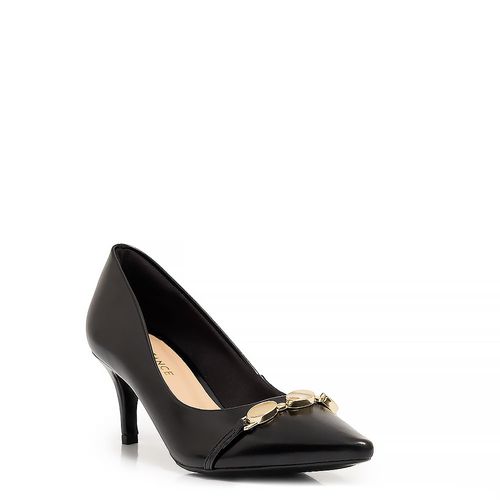 Scarpin Preto Enfeite