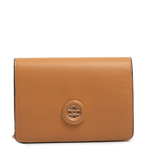 Bolsa Pequena Alça Corrente Caramelo