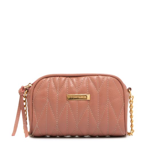 Bolsa Tiracolo Pequena Couro Rosa