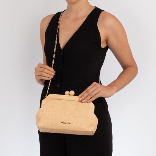 Bolsa Clutch Palha