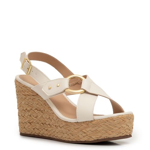 Anabela Off White Argola