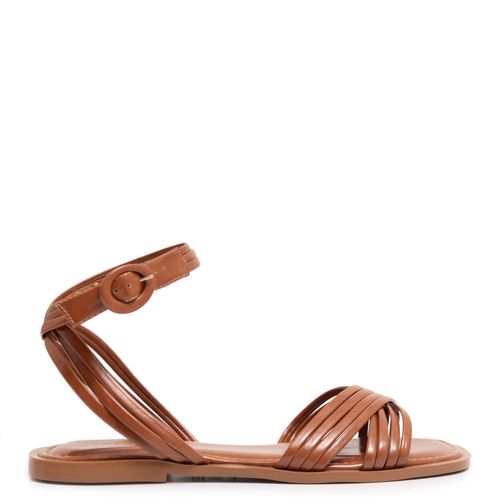 Rasteira Caramelo Tiras