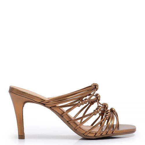 Tamanco Bronze Macramê