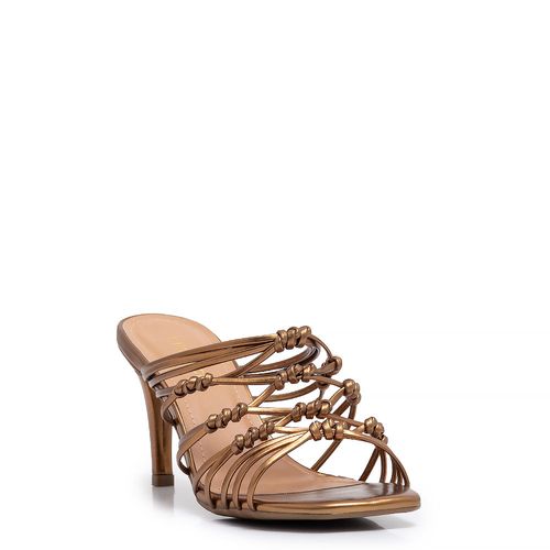 Tamanco Bronze Macramê